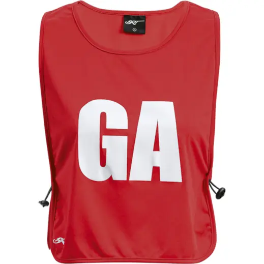 BRT Netball Players Bib Set Of 7 Red